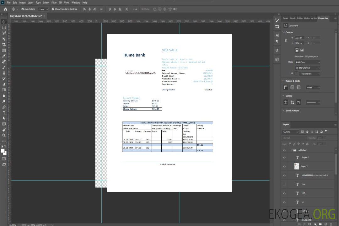 Modèle de relevé bancaire australien Humebank facile à remplir au format Excel et PDF template